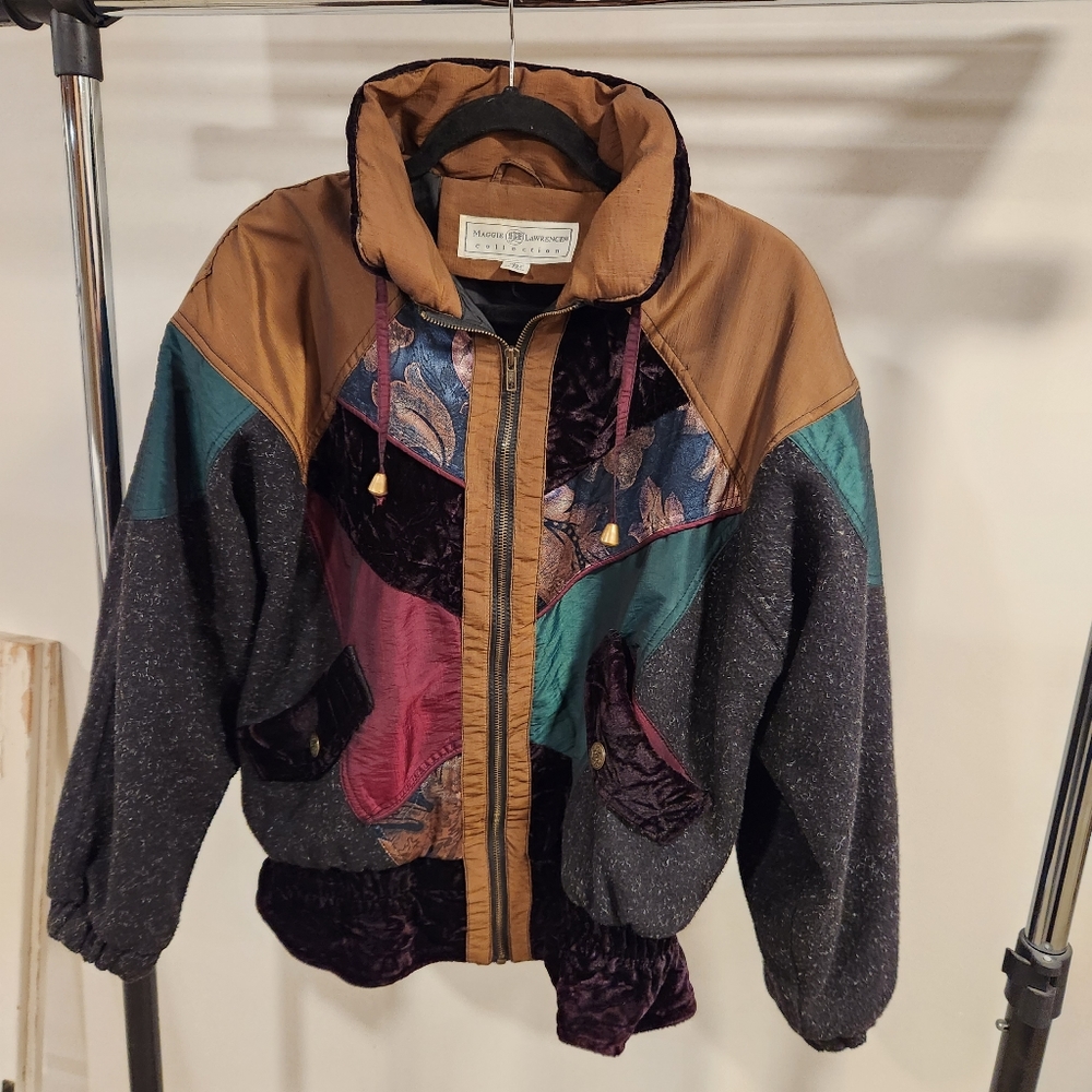 Vintage Maggie Lawrence Bomber Jacket, Women's medium